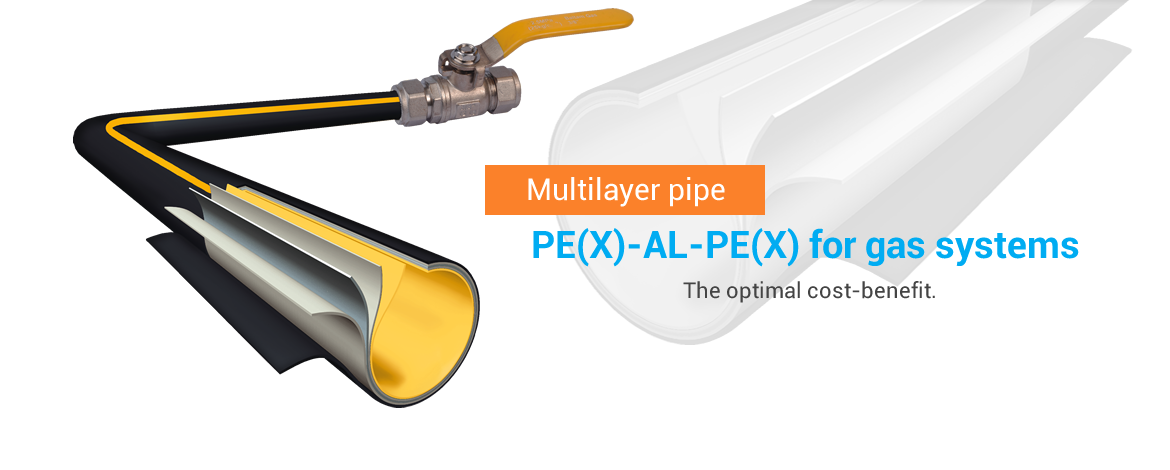 Multilayer pipe PEX AL PEX for gas systems, the optimal cost-benefit.